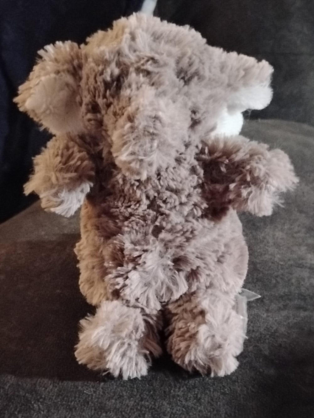 Mary Meyer Putty Elephant Grey Etched Plush Small Puttling 7""